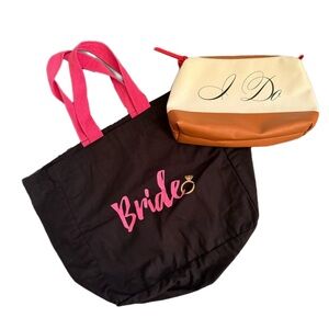 Bride Black Tote and Kenneth Cole Reaction Cosmetic Bag